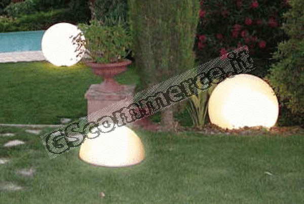 0000509 - LAMPADA SFERA cm.30 DA ESTERNO PZ.1 ** 