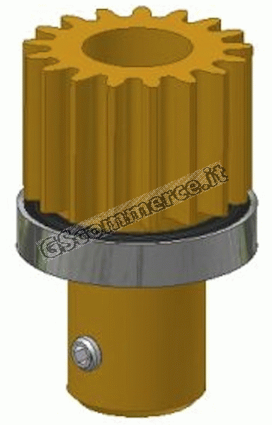 0002393 - ALBERO DI TRASMISSIONE COMPLETO PER GIULIVO 4YOU 706 A 4 REBBI PZ.1 