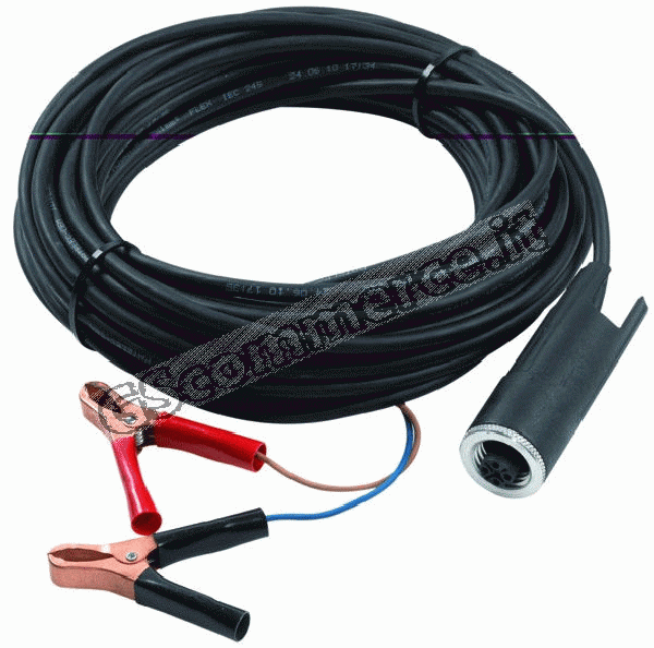 0002513 - CAVO ALIMENTAZIONE MT.10 CON CONNETTORE E PINZE PER GIULIVO 706/4YOU(12V) PZ.1 