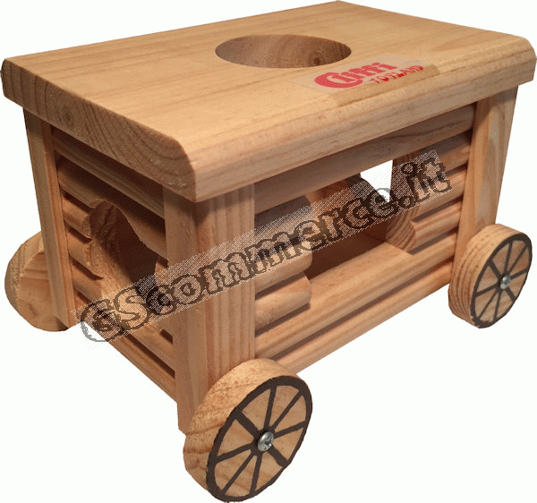 0002828 - GIOCO CARROZZA LEGNO 150X110X95 