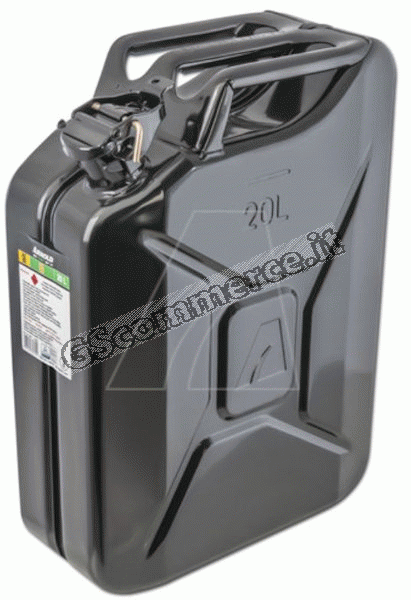 0002921 - TANICA PROFESSIONALE DA LT.20 IN ACCIAIO PER CARBURANTI Pz.1 